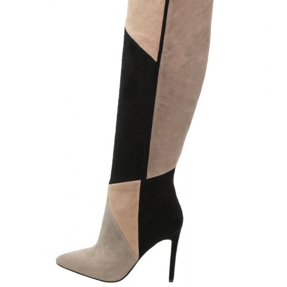 Aldo suede patchwork boots